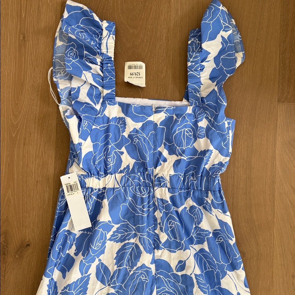 London Times Blue and White Floral Maxi Dress - Picture 4 of 4